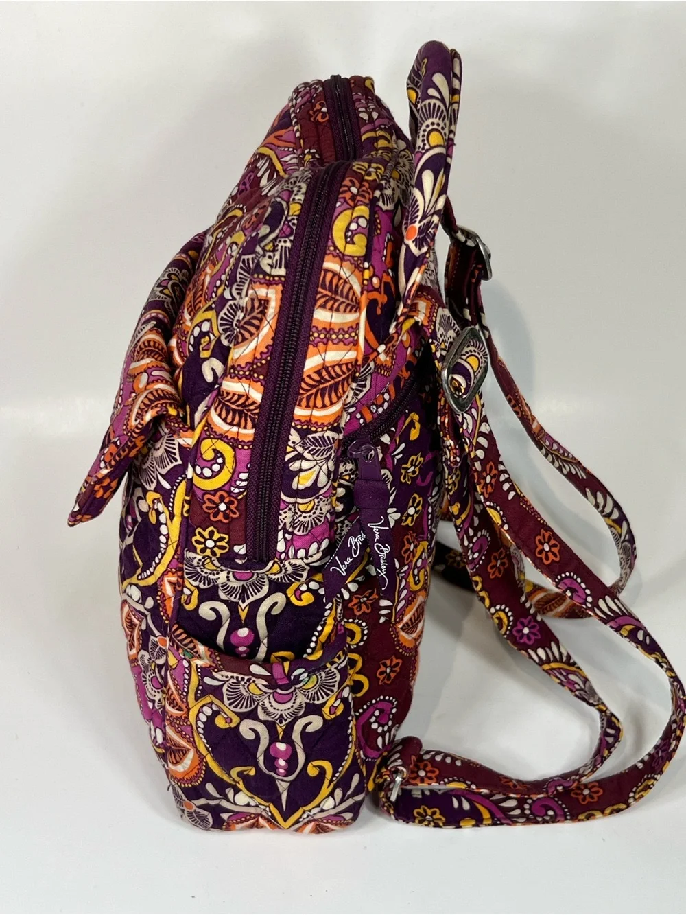 Vera Bradley Retired Safari Sunset Pattern Medium Backpack School Bag - EUC!
